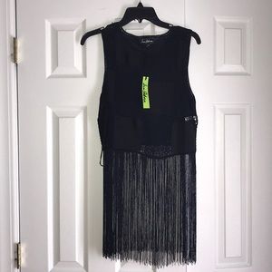 BRAND NEW Sam Edelman Bohemian Rhapsody fringe top